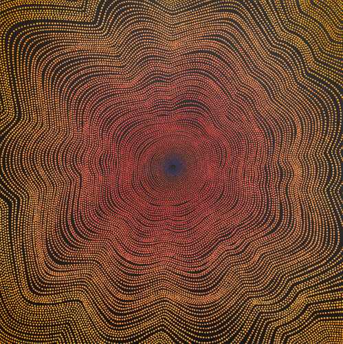 Escape Into Red Ochre Waves par Barbara Kolo, Peinture en vente sur Singulart