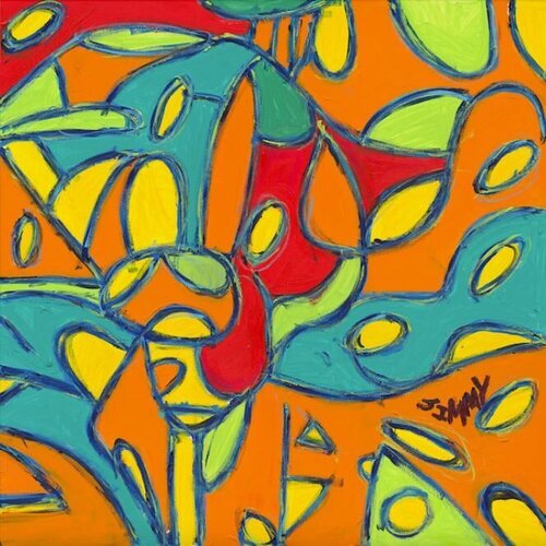 Leaves van Jimmy Reagan, Schilderij te koop op Singulart