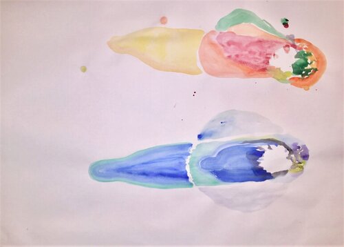 Water Bottles de Kory Twaddle, Obra en papel a la venta en Singulart