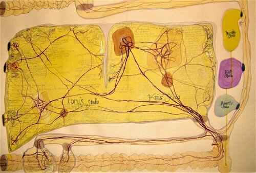 Kris and Kory's Studio Organ Building de Kory Twaddle, Obra en papel a la venta en Singulart