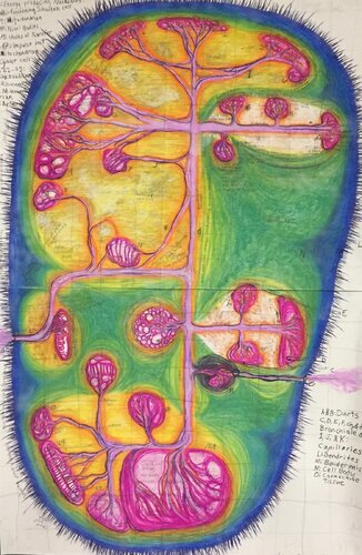 Portland Apartment Organ BUilding van Kory Twaddle, Werk op papier te koop op Singulart