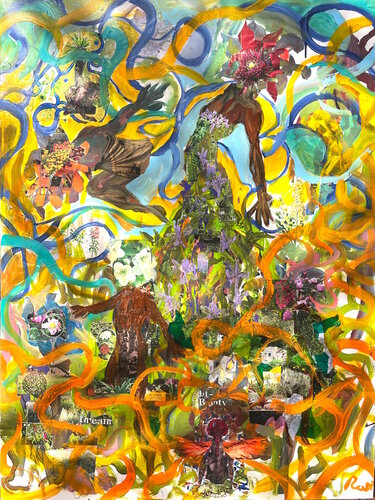 Pathways in Dreams lead us to the Garden by Ram Brisueño, Painting for Sale on Singulart