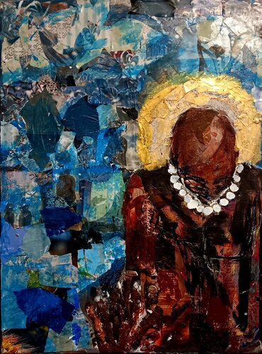 Oshun in the Water (Take Me Home) van Ram Brisueño, Schilderij te koop op Singulart