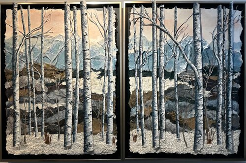 Winter Trees - Diptych di Ronni Jolles, Opera su carta in vendita su Singulart