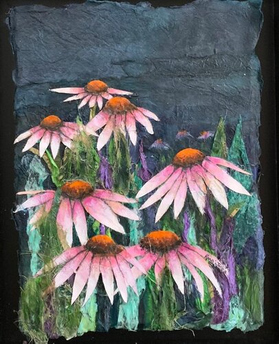 Cone Flowers par Ronni Jolles, Œuvre sur papier en vente sur Singulart