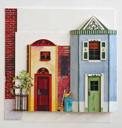 A Tree Grows on Your Side of the Street by Katharine Owens, 회화 for Sale on Singulart