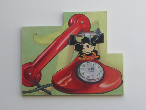 On The Phone van Ralph Allen Massey, Schilderij te koop op Singulart