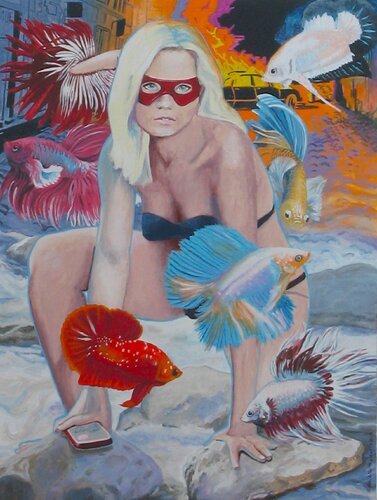 Betty & The Bettas van Ralph Allen Massey, Schilderij te koop op Singulart