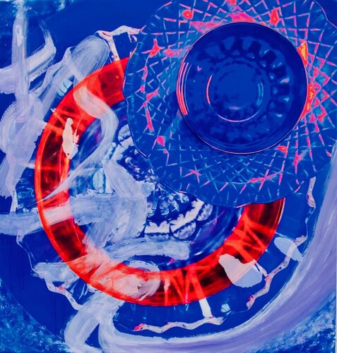 Enthusiasm in Blue von Shizuko Greenblatt, Druck kaufen auf Singulart
