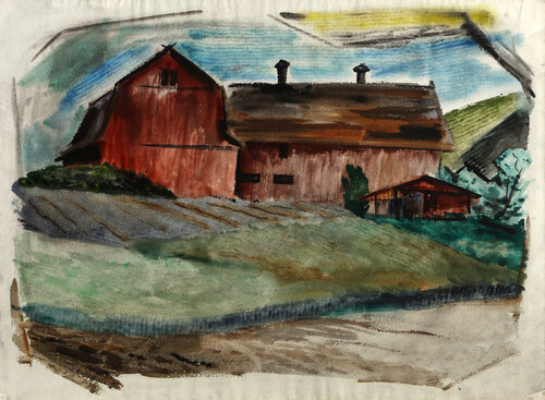 Red Barn de Chris Ritter, Pintura a la venta en Singulart