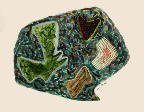 Abstract #3 van Chris Ritter, Schilderij te koop op Singulart
