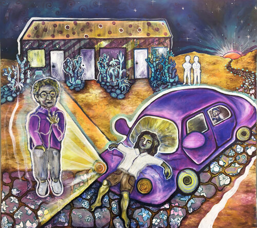 Guide by Laurie Shapiro, Painting for Sale on Singulart