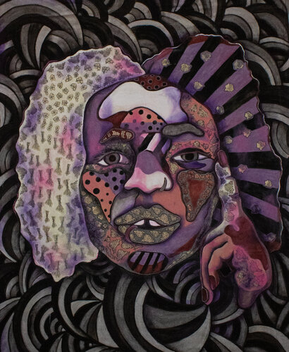 Queen of Darkness (Maya) by Laurie Shapiro, Painting for Sale on Singulart