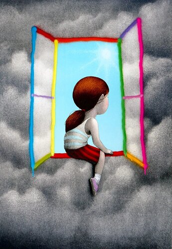 At The Windows par Seth, Œuvre sur papier en vente sur Singulart