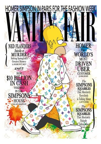 Homer's Fashion Week XL (Vanity Fair) di Kobalt, Stampa in vendita su Singulart