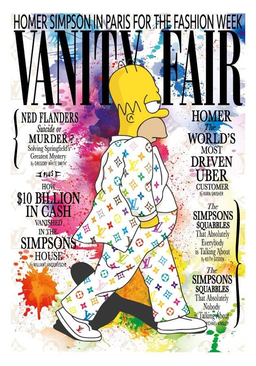 Homer's Fashion Week XL (Vanity Fair) Kobalt Druck zu verkaufen