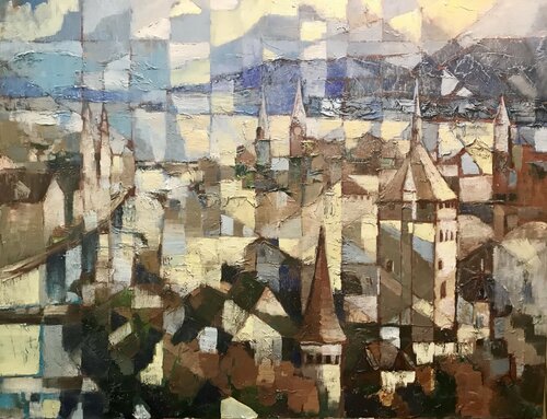 Zurich van Vladislava Yakovenko, Schilderij te koop op Singulart