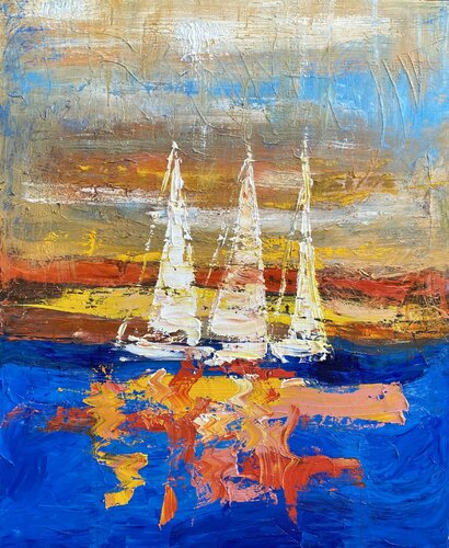Yaht 2 von Vladislava Yakovenko, Malerei kaufen auf Singulart