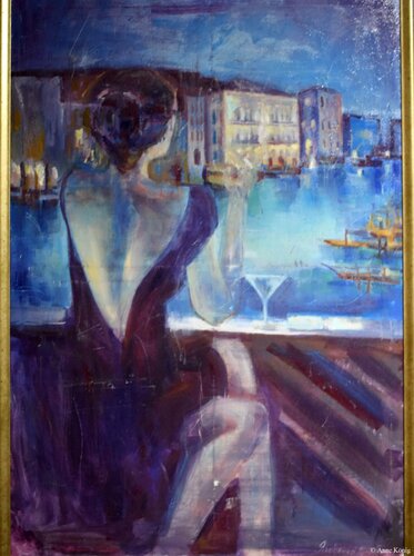 Women in Venezia van Vladislava Yakovenko, Schilderij te koop op Singulart