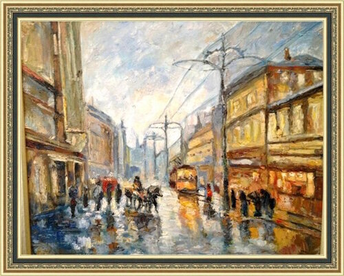 Raining par Vladislava Yakovenko, Peinture en vente sur Singulart