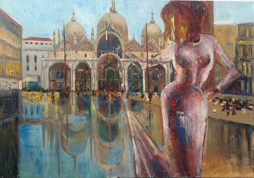 women in Vinezia by Vladislava Yakovenko, Painting for Sale on Singulart