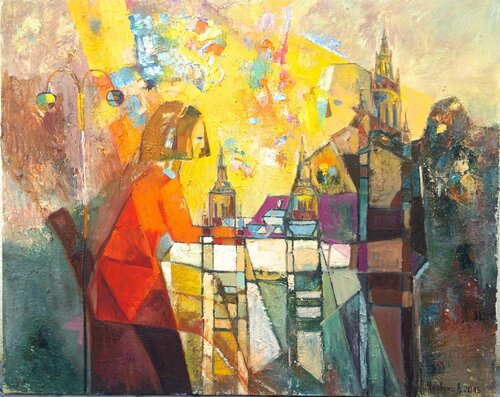 Diner in Vienna par Vladislava Yakovenko, Peinture en vente sur Singulart