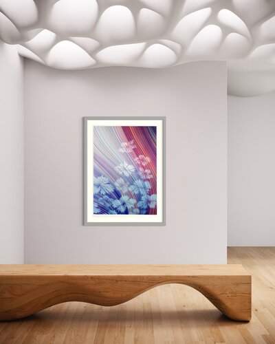 Blue Flowers by Kai & Sunny, Print for Sale on Singulart