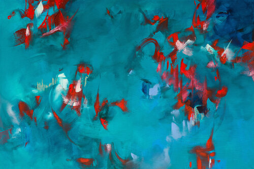 Scared birds III par Agnieszka Potocka-Makoś, Peinture en vente sur Singulart