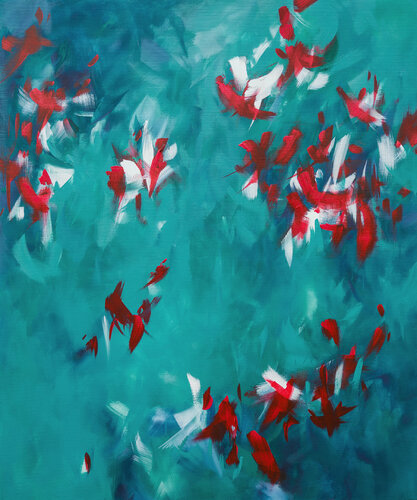 Scared birds V de Agnieszka Potocka-Makoś, Pintura a la venta en Singulart
