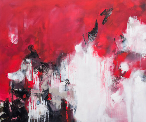Red castle von Agnieszka Potocka-Makoś, Malerei kaufen auf Singulart
