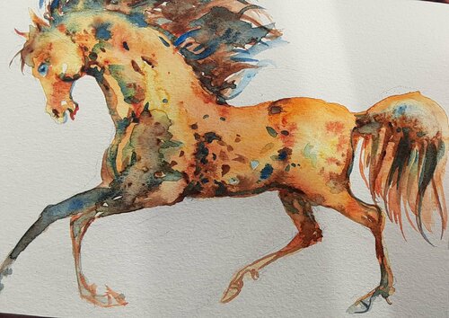 Horse running Daniela Vasileva
