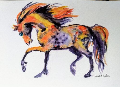 Andalusian Horse in motion par Daniela Vasileva, Édition en vente sur Singulart