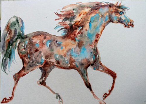 Horse running Daniela Vasileva