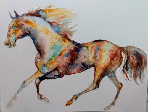 Horse running Daniela Vasileva