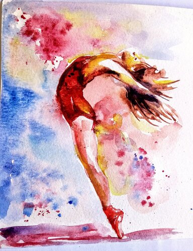 Joy of dance par Daniela Vasileva, Peinture en vente sur Singulart