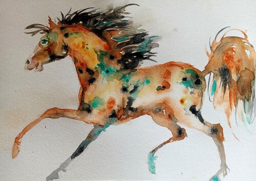Horse running Daniela Vasileva