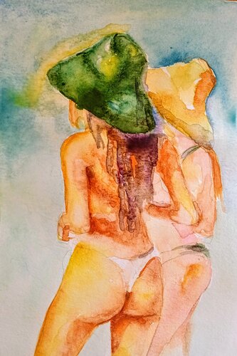 Summer beach vacation van Daniela Vasileva, Schilderij te koop op Singulart