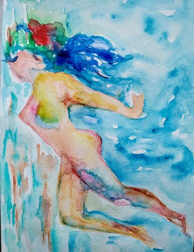 Summer beach vacation par Daniela Vasileva, Peinture en vente sur Singulart