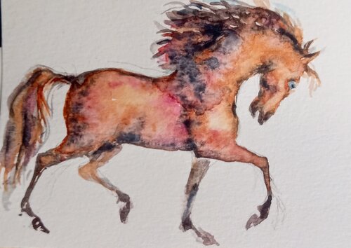 Horse running Daniela Vasileva