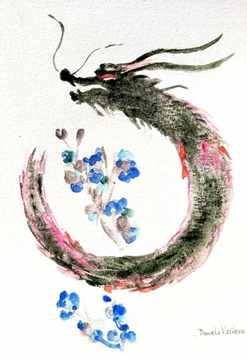 Dragon year de Daniela Vasileva, Pintura a la venta en Singulart