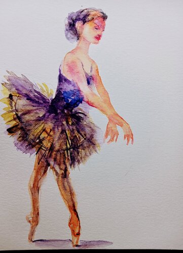 Ballerina dance art par Daniela Vasileva, Peinture en vente sur Singulart