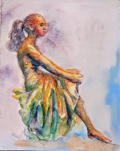 Girl resting von Daniela Vasileva, Malerei kaufen auf Singulart