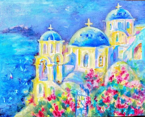 Greek landscape Santorini serene Daniela Vasileva