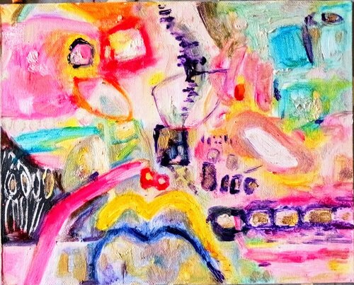 Abstract landscape di Daniela Vasileva, Pittura in vendita su Singulart