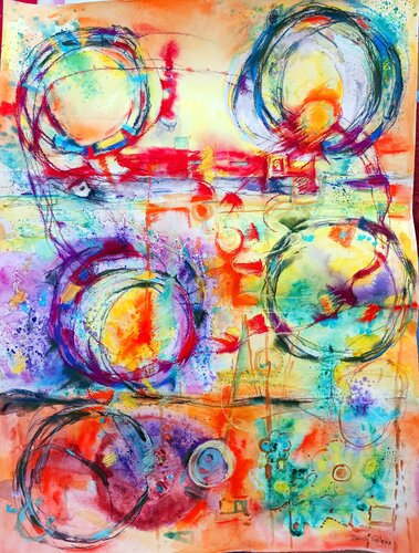 Venice to Paris di Daniela Vasileva, Pittura in vendita su Singulart