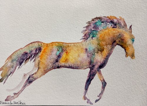 Horse in motion di Daniela Vasileva, Opera su carta in vendita su Singulart