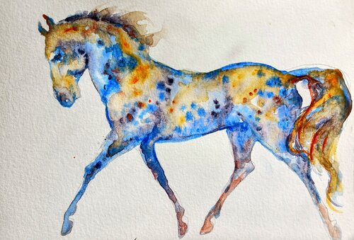 Skybound mustang di Daniela Vasileva, Pittura in vendita su Singulart