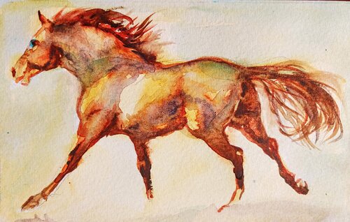Mane of fire von Daniela Vasileva, Malerei kaufen auf Singulart