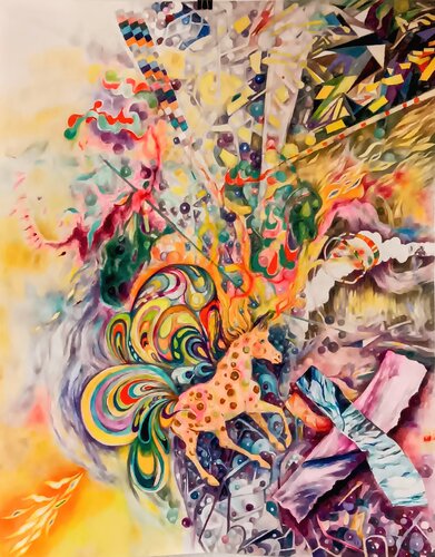 Prizmed promises of Spring von Daniela Vasileva, Malerei kaufen auf Singulart