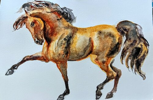 Mane of fire 2 di Daniela Vasileva, Pittura in vendita su Singulart